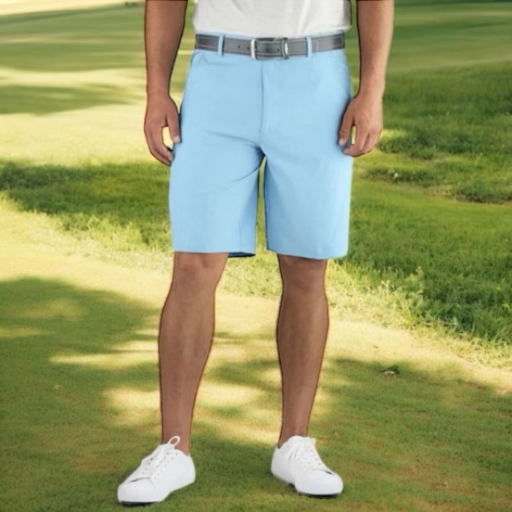 Straight Down Rebel men’s Alaska Blue golf short 10” inseam | size 42